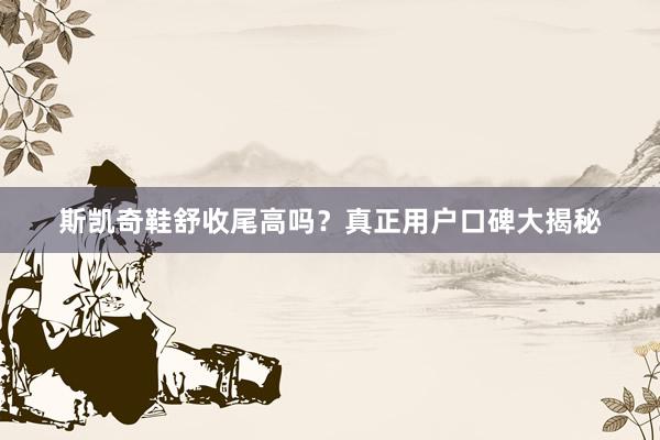 斯凯奇鞋舒收尾高吗？真正用户口碑大揭秘